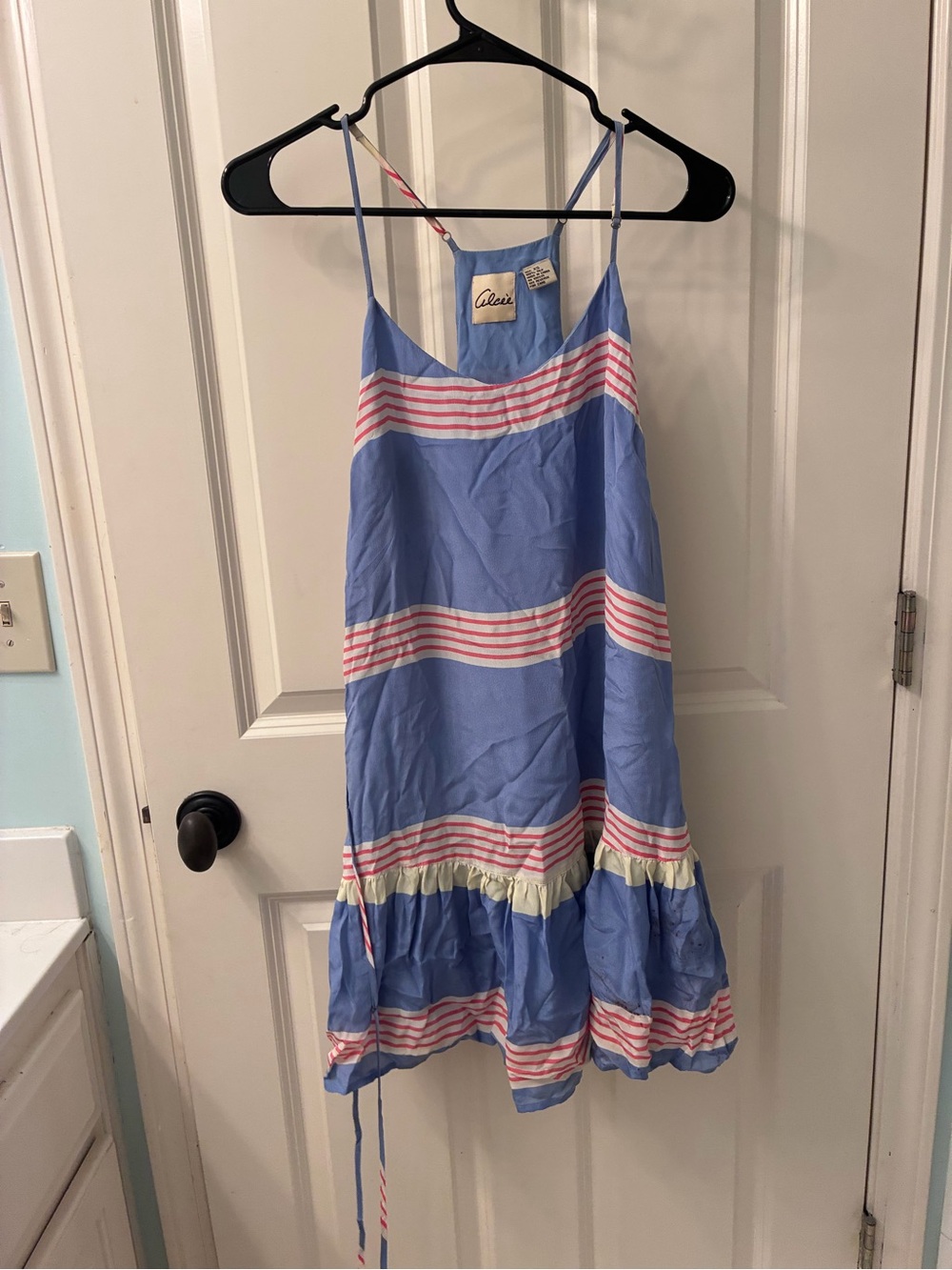 Alceè Silk Sleeveless Sundress